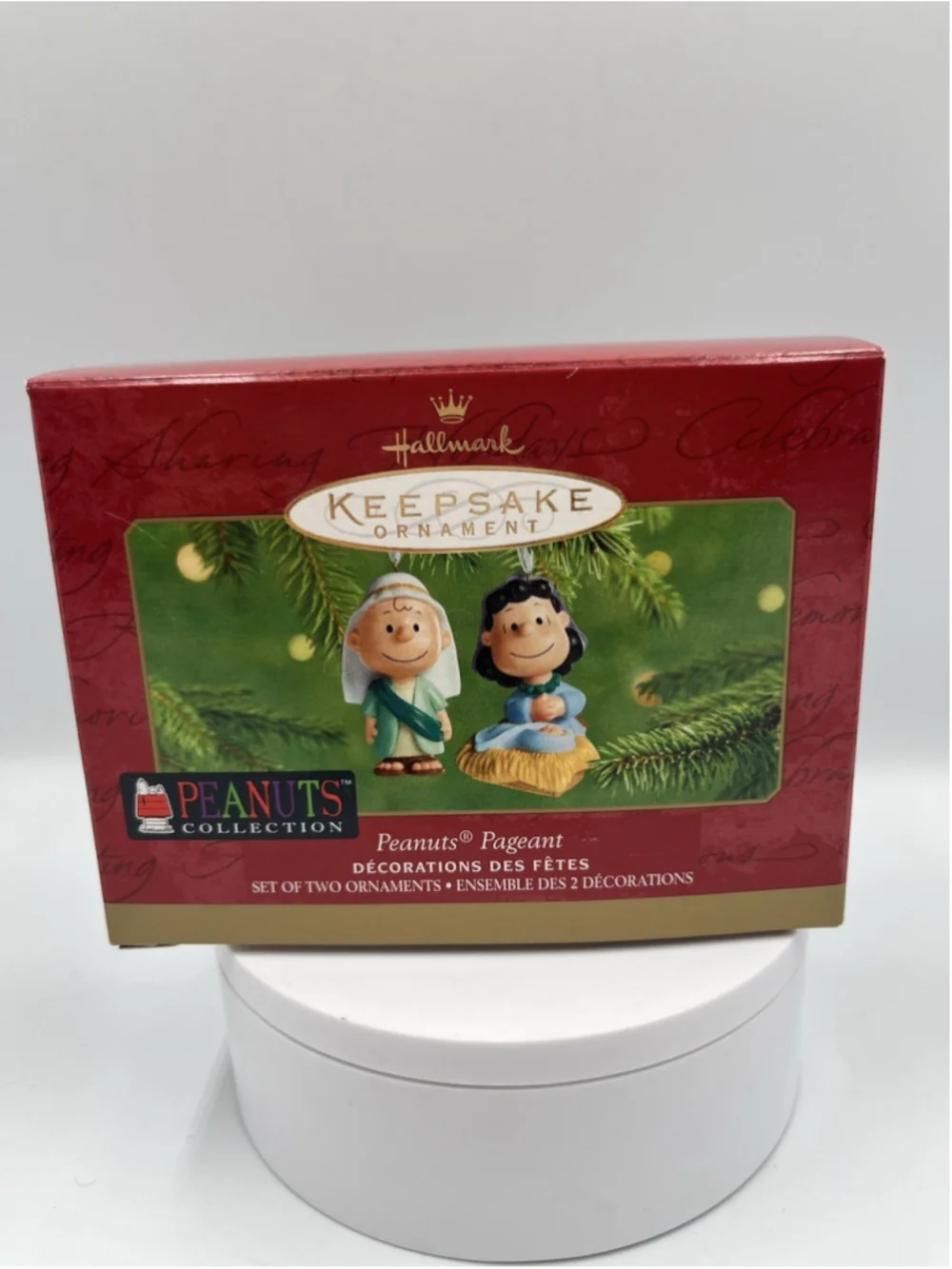 New VTG 2001 Hallmark Keepsake PEANUTS PAGEANT Nativity Scene Ornament SEE ALL